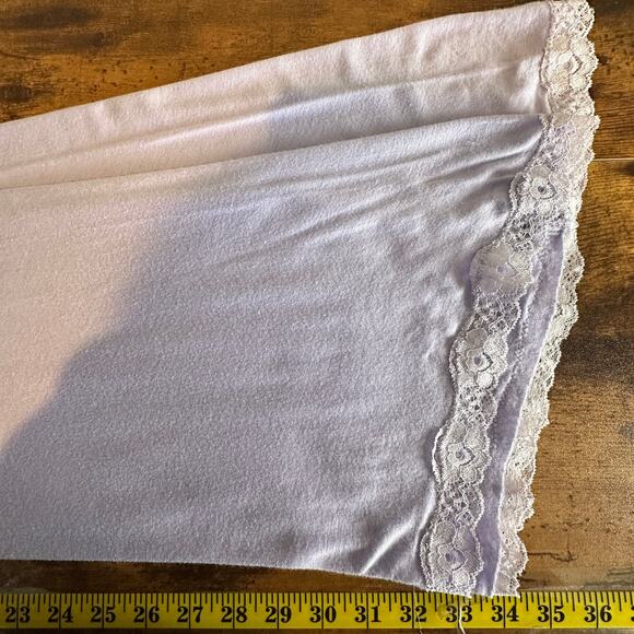 Slip Dress Chemise Medium Lilac Light Purple Babydoll Lace Edge Flowy Hem - Picture 4 of 6